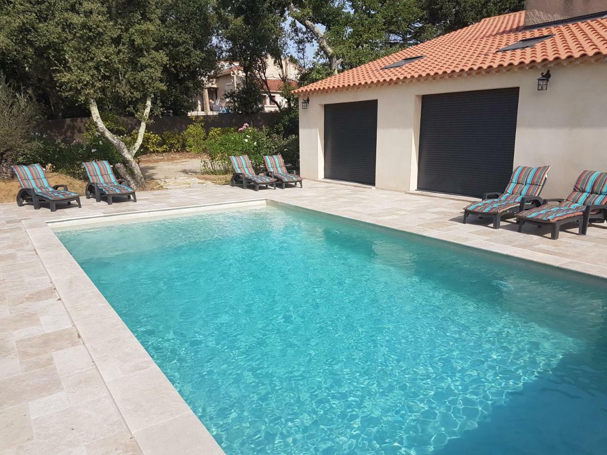 La Casita villa avec piscine prés d'Uzes Saint-Laurent-la-Vernède Exterior foto